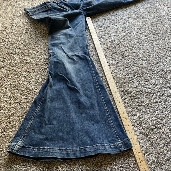 NWT Wrangler Retro High Rise Bell Bottom Flare Denim Hemp Stretch Jeans - Picture 11 of 13